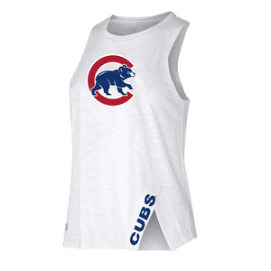 CHICAGO CUBS PREMIER WORDMARK '47 DOLPHIN HEM CROP WOMENS