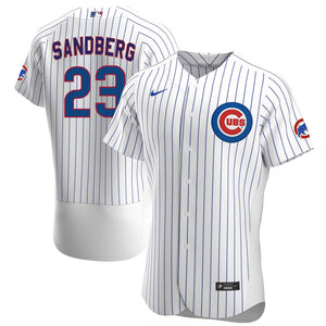 Nike Men's Chicago Cubs Ryne Sandberg #23 Royal Cooperstown V-Neck Pullover  Jersey