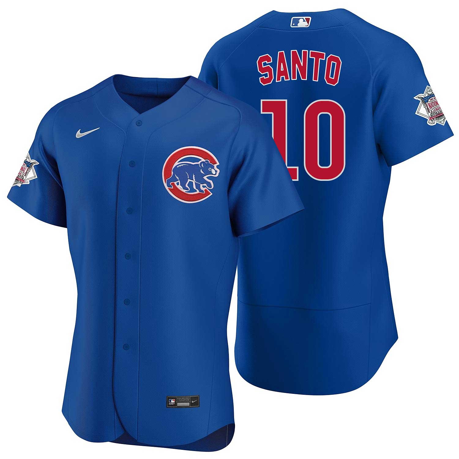 Chicago Cubs Mens Nike Replica Alternate Jersey - Blue