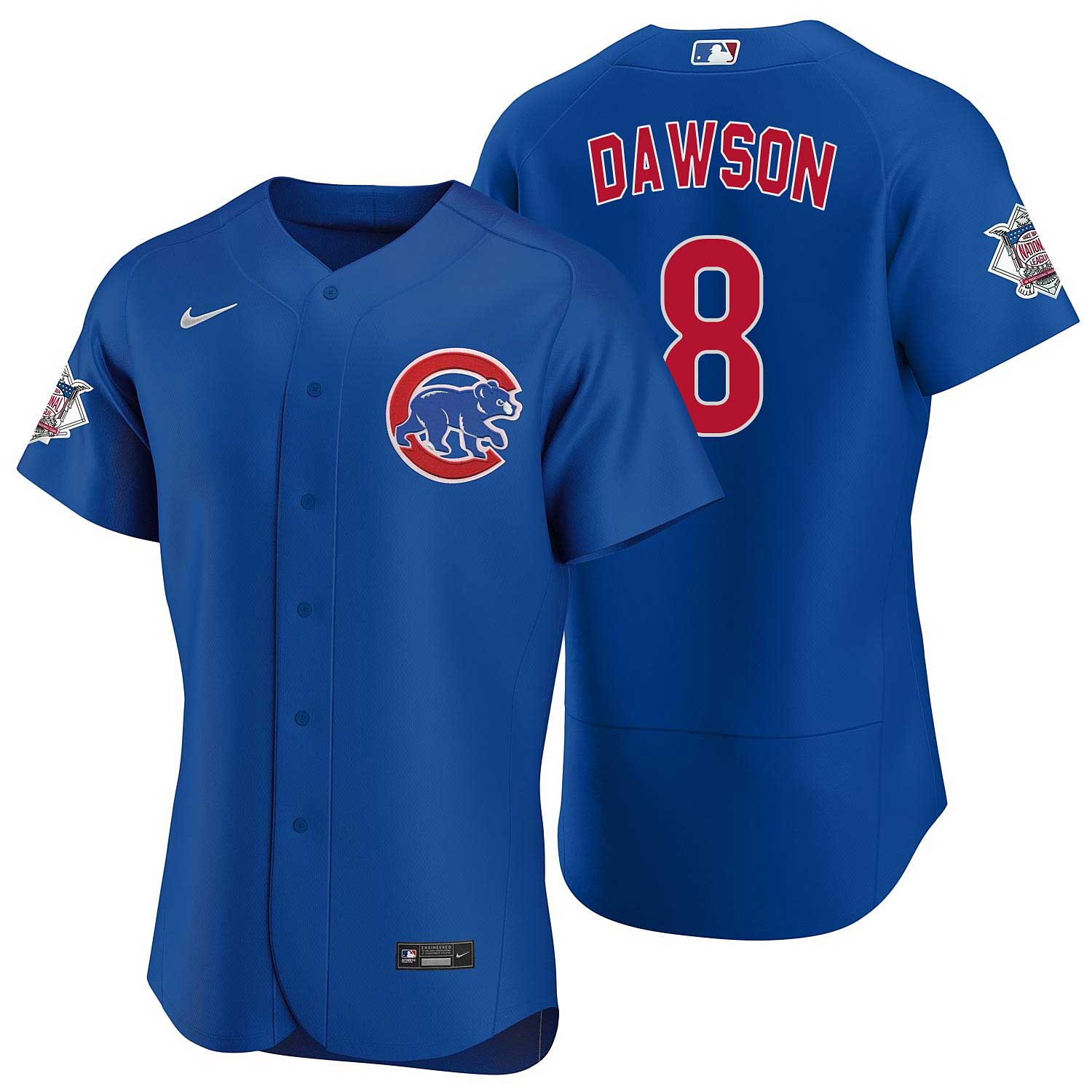 Chicago Cubs Andre Dawson Nike Alt Replica Jersey with Authentic Lettering XX-Large