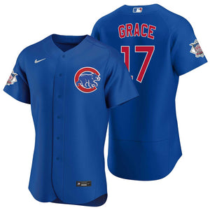 Women's Chicago Cubs Javier Baez Majestic Royal Name and Number T