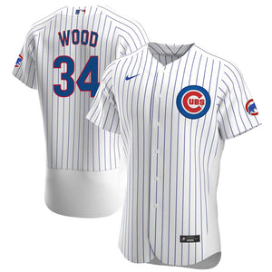 Chicago Cubs Travis Wood Home Authentic Cool Base Jersey