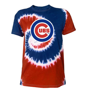 Chicago Cubs Vintage Vortex Tie Die T-Shirt