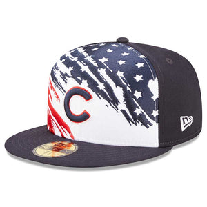 Girls Youth 5th & Ocean by New Era Royal Chicago Cubs Striped V