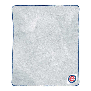 Chicago Cubs MLB Colorblock Personalized Silk Touch Throw Blanket