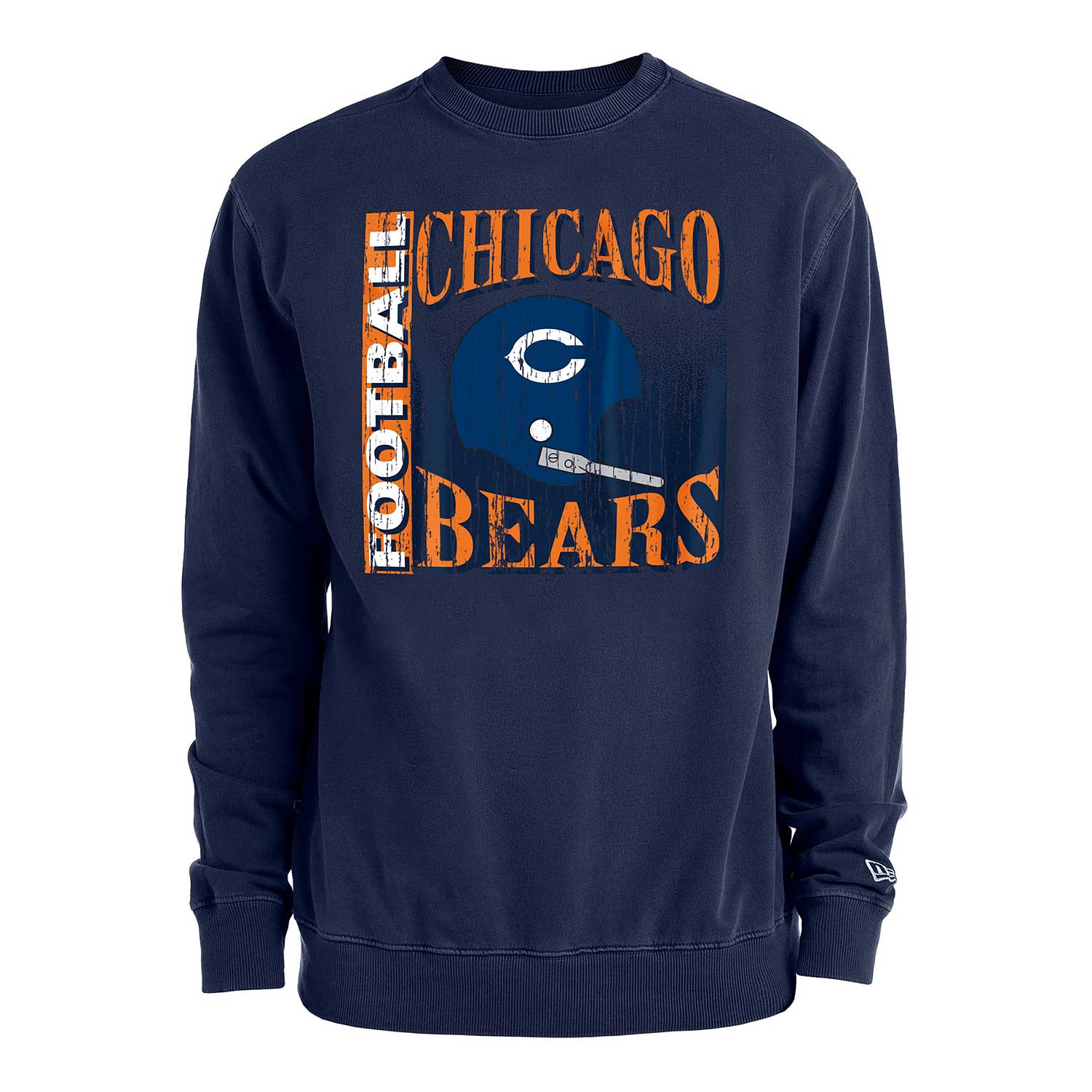 New Era Chicago Bears Retro Helmet Crew Sweatshirt XX-Large