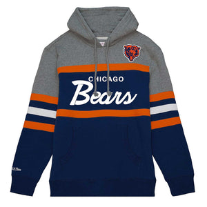 Chicago Bears Mitchell & Ness Head Coach Hoodie - Navy - Mens