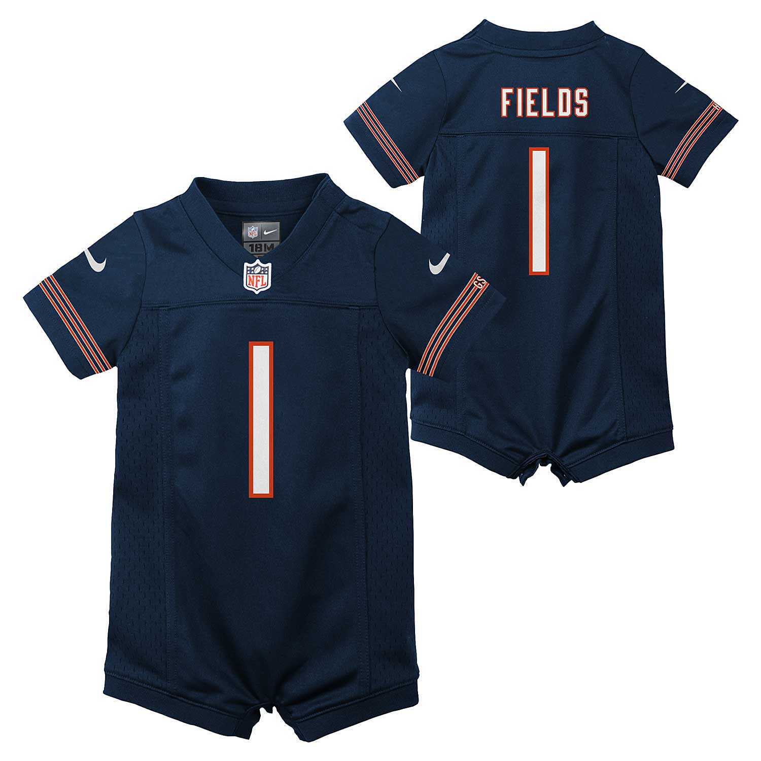 Blue Jersey Footy Romper, 3-6 Months / Blue