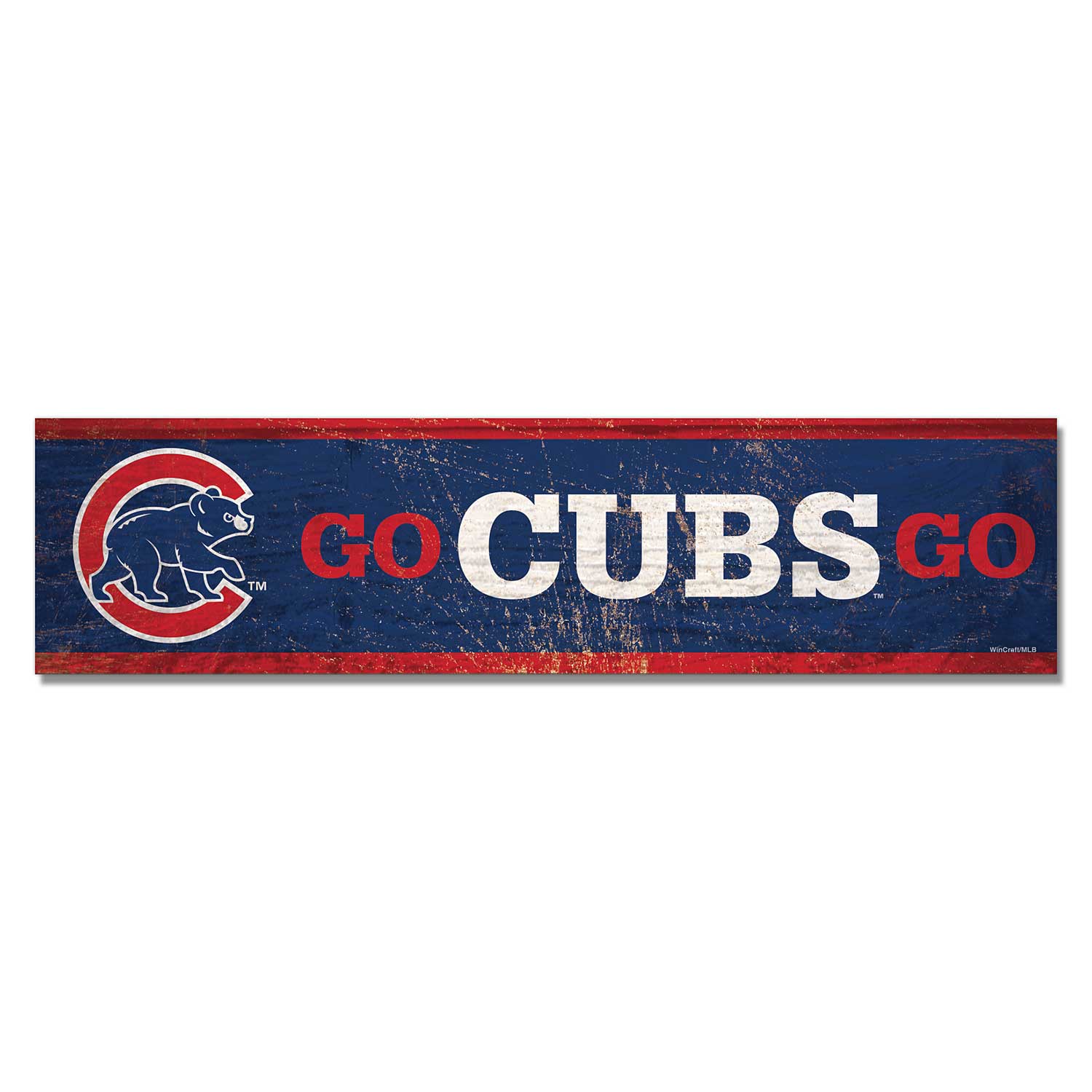 Vintage Chicago Cubs Logo, Chicago Cubs wood sign