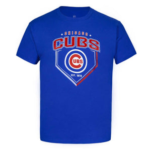 Chicago Cubs Youth Vintage Classic Grey T-Shirt X-Large = 18-20