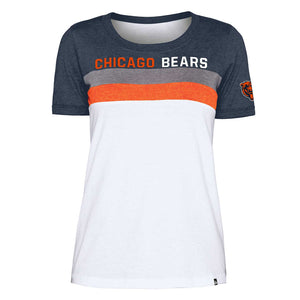 New Era Apparel Girls' Chicago Bears Heart White T-Shirt