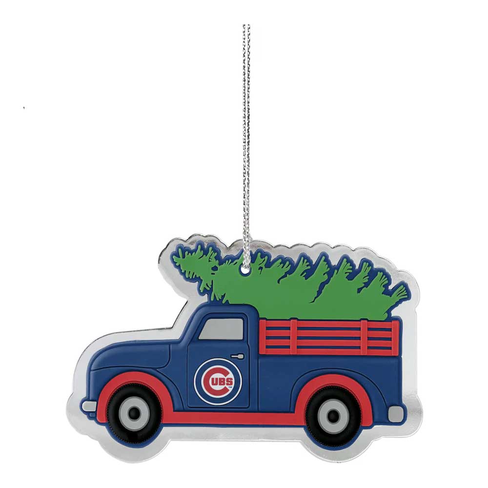 Chicago Cubs Art Glass Ornament