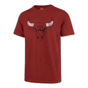 NBA Chicago Bulls adidas Red Cotton Logo T Shirt Men 2XL
