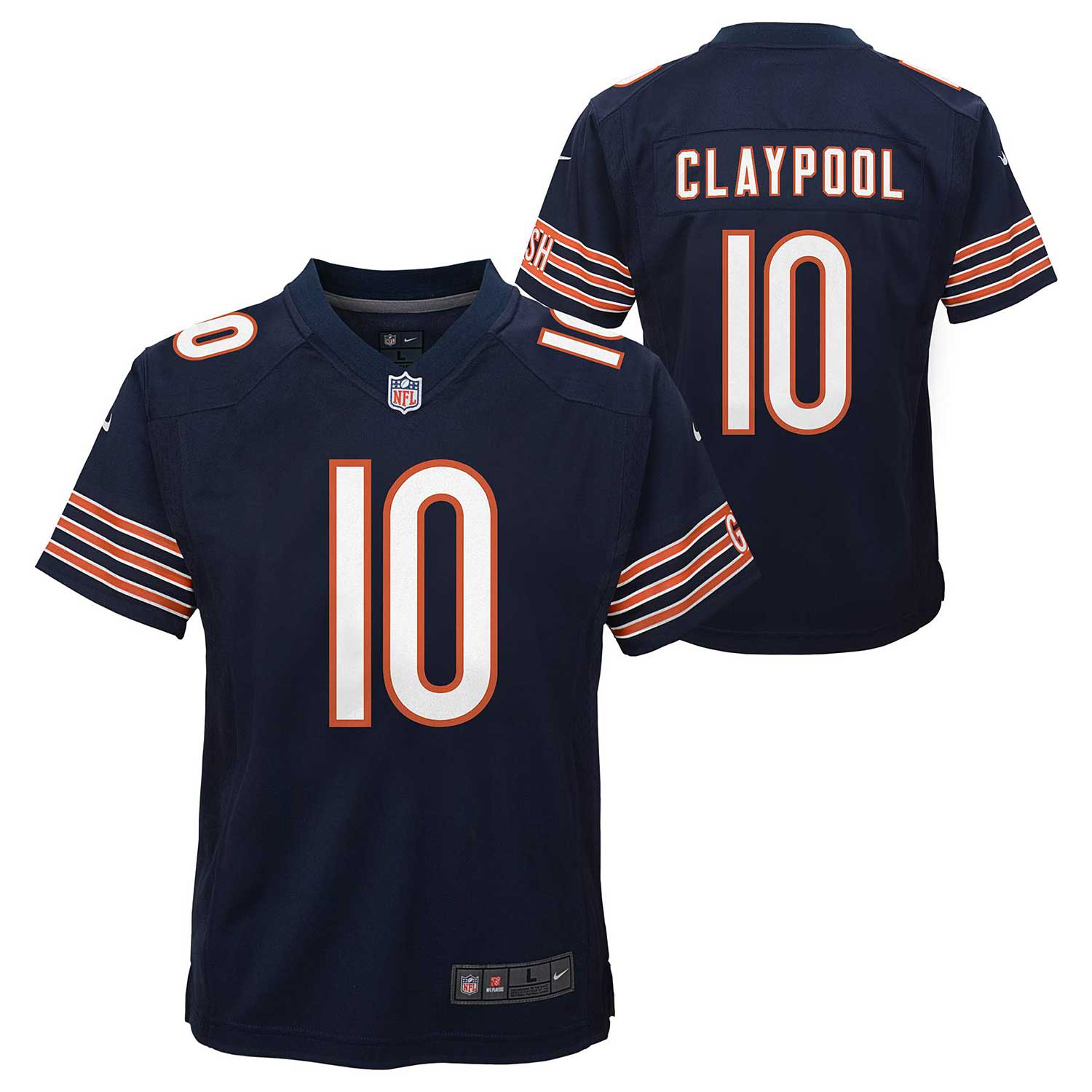 Chicago Bears Chase Claypool Nike Home Youth Replica Jersey Large = 14-16