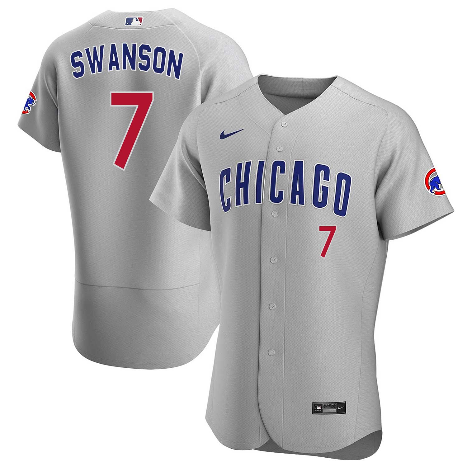 Chicago Cubs Dansby Swanson Nike Home Replica Jersey With Authentic Le –  Wrigleyville Sports