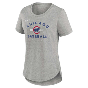 Chicago Cubs Nike 3/4-Sleeve Raglan T-Shirt - Light Blue