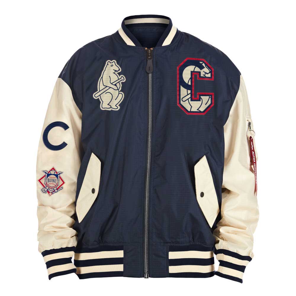 Chicago Cubs 1914 Alpha Industries L-2B Reversible Jacket XX-Large