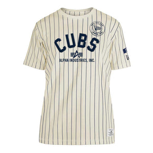 Chicago Cubs Shirt Y2K Baseball T-shirt Striped Ringer Tee MLB 