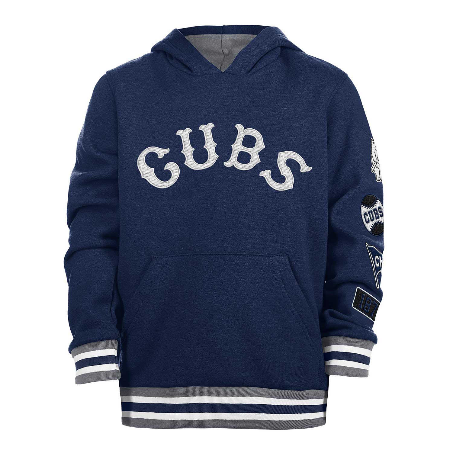 VINTAGE CHICAGO CUBS SWEATSHIRT Large White Wrigley Field Hand-Painted  Unique