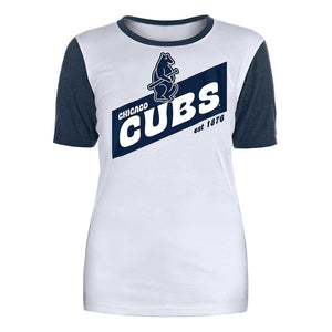 Chicago Cubs Alpha Industries Bullseye Pinstripe T-Shirt XX-Large