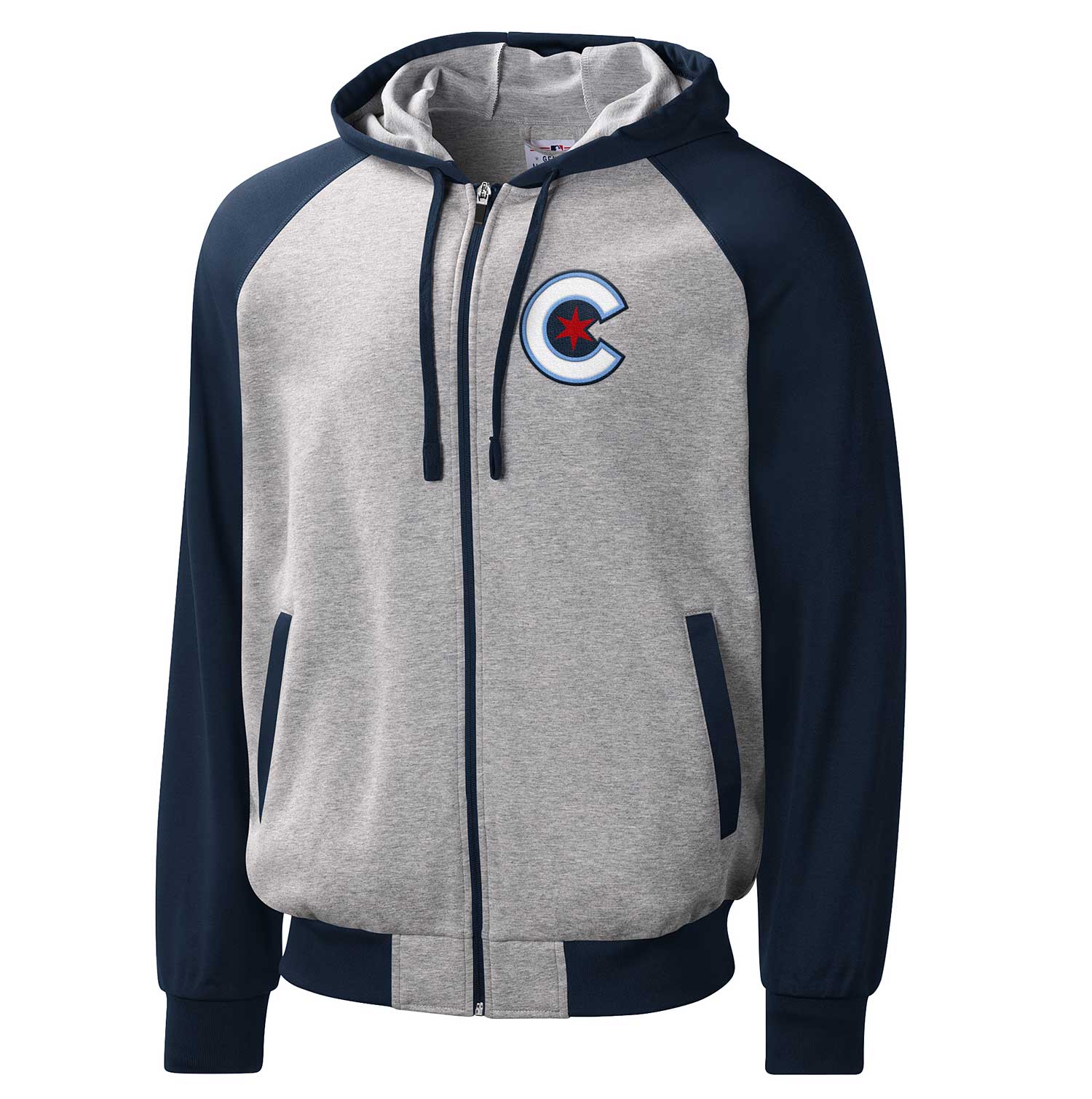 G-III Chicago Cubs City Connect Full-Zip Hooded Sweatshirt Small