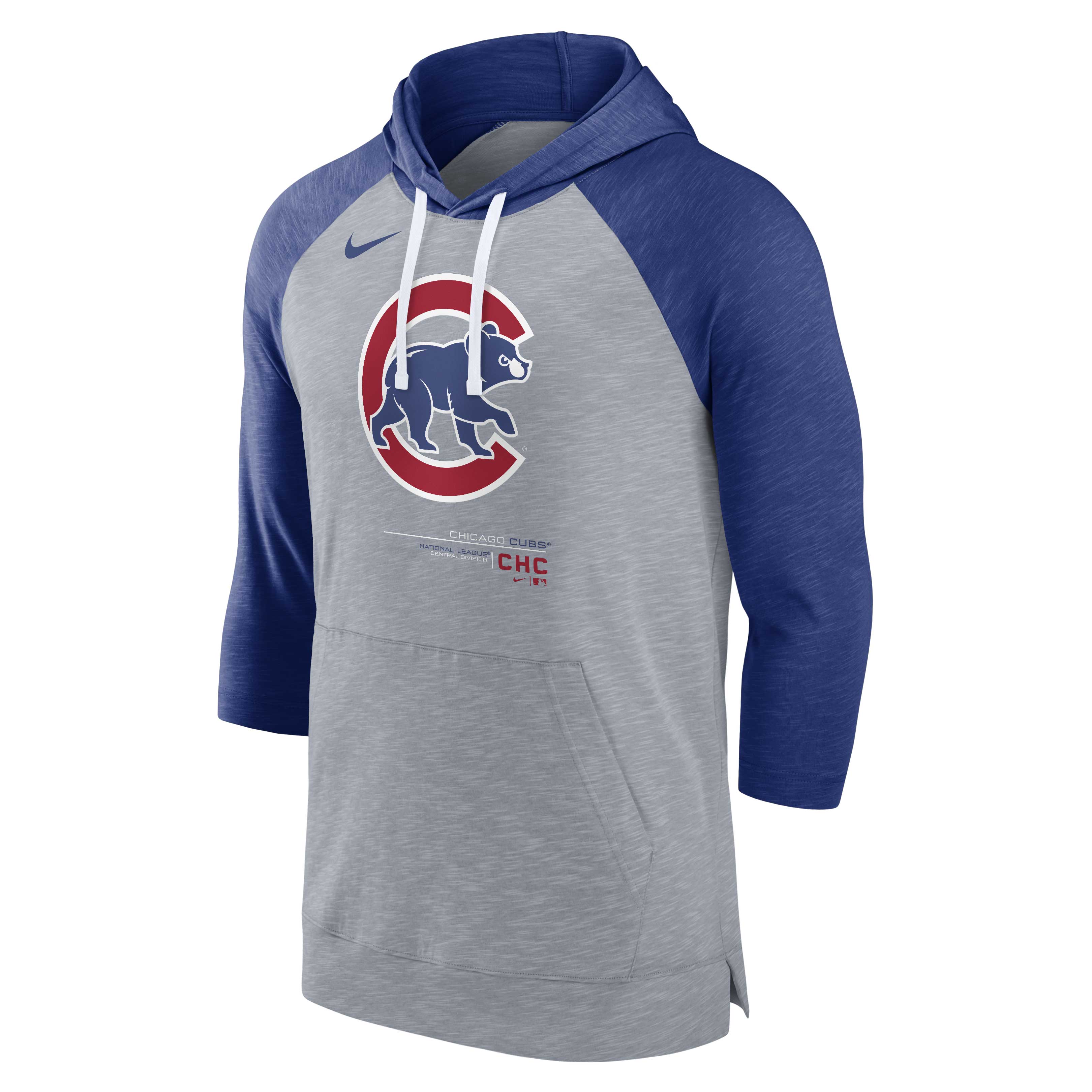 Chicago Cubs Nike 3/4-Sleeve Raglan Hooded T-Shirt – Wrigleyville Sports