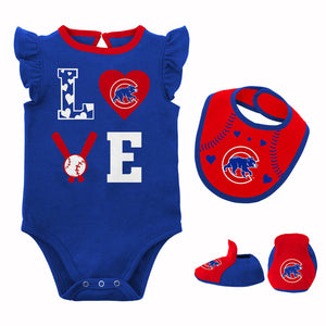 Chicago Cubs Infant Hey Batter Batter T & Diaper Set