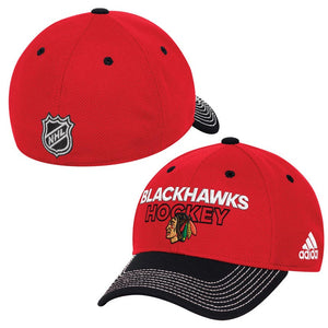 New Era Chicago Blackhawks Logo Duel 39THIRTY Flex Fit Hat M/L