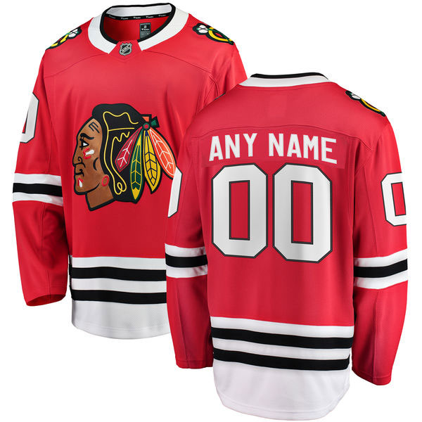 Fanatics Chicago Blackhawks Customized Home Breakaway Jersey w/ Authentic Lettering XXX-Large