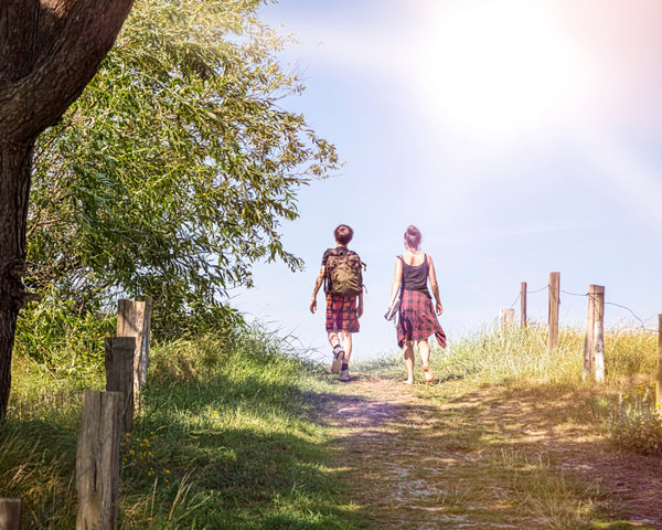 two teenagers seen walking together