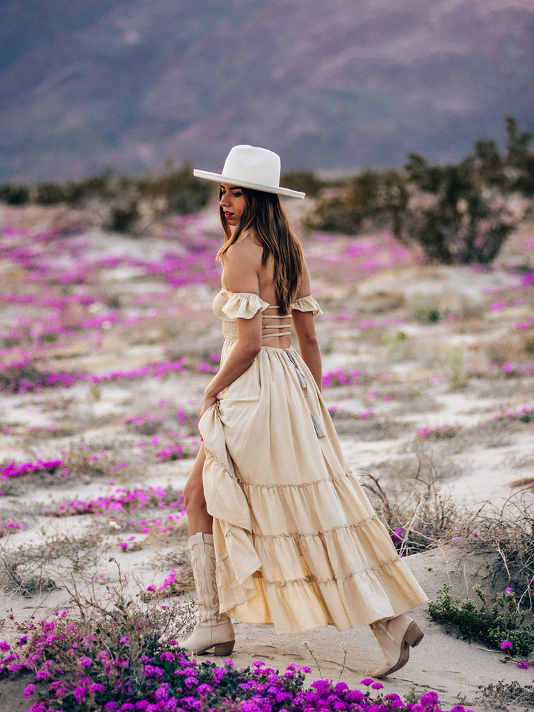 Belle Maxi Dress | Flowy Boho Chic Dresses with Pockets by Cocopiña