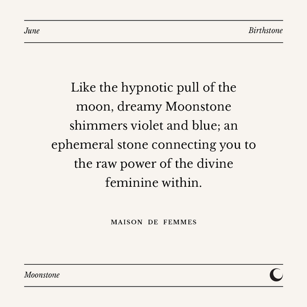 June Moonstone Birthstone