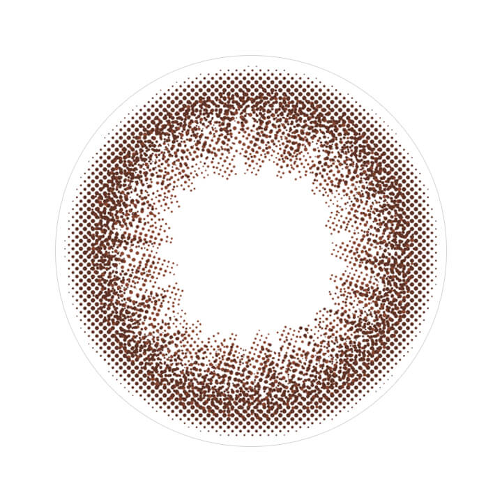 エアリーブラウンのレンズ写真|カラーズ colors マンスリー カラコン カラーコンタクト