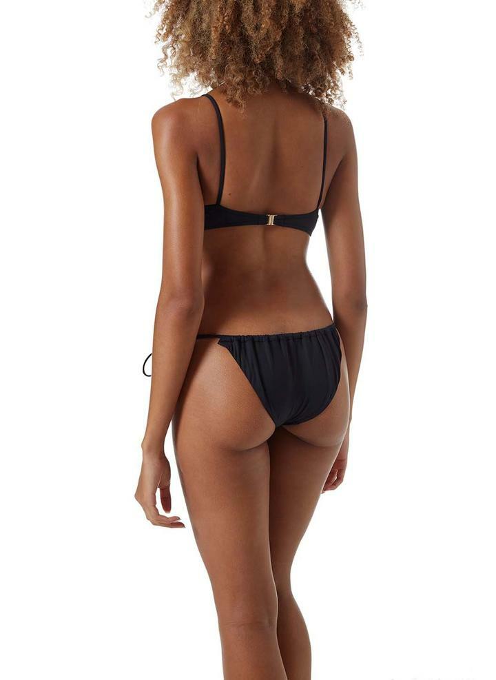 Melissa Odabash Toulouse Black Ribbed One Shoulder Bikini