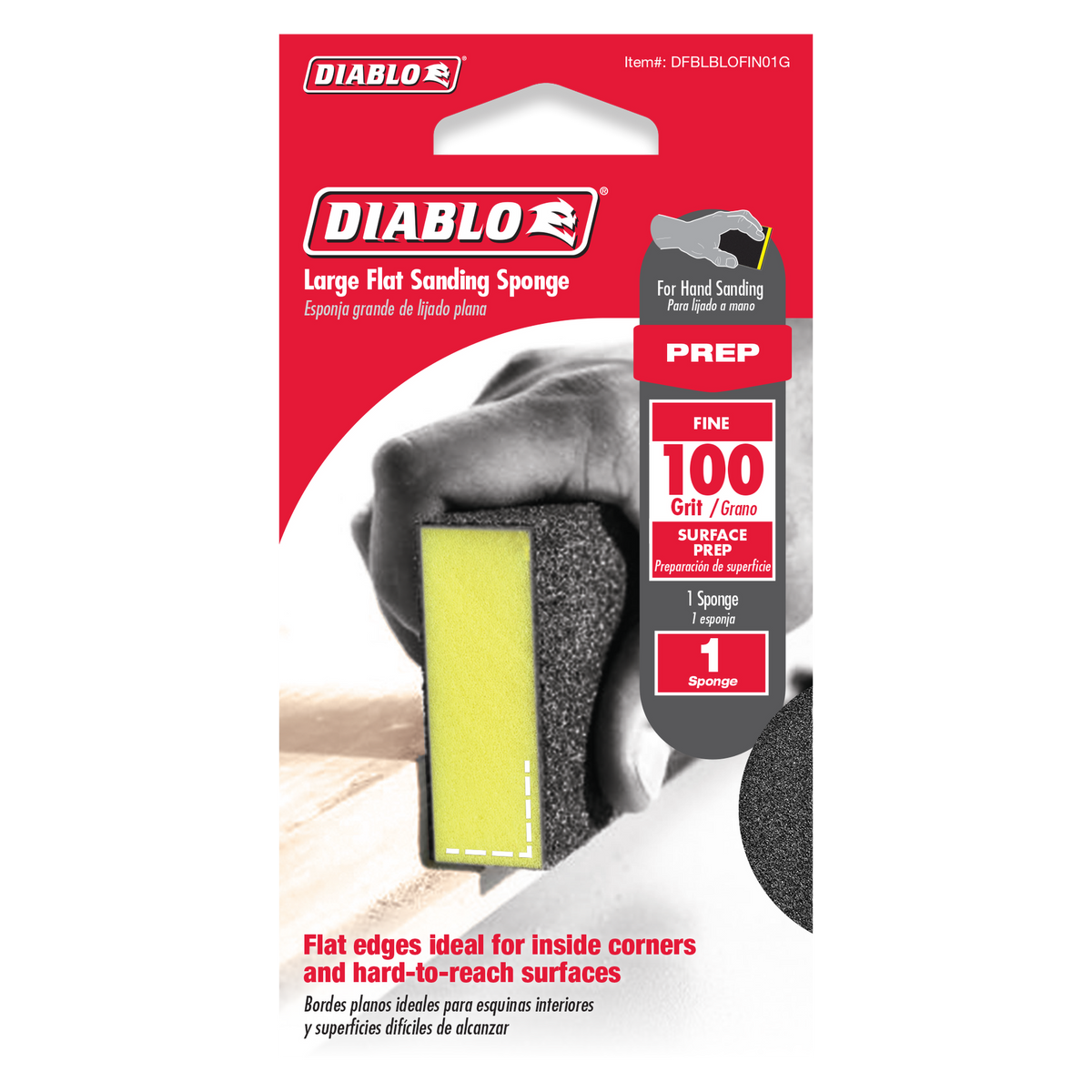 Diablo 5 in. x 2-3/4 in. Reusable Angled Hand Sanding Block