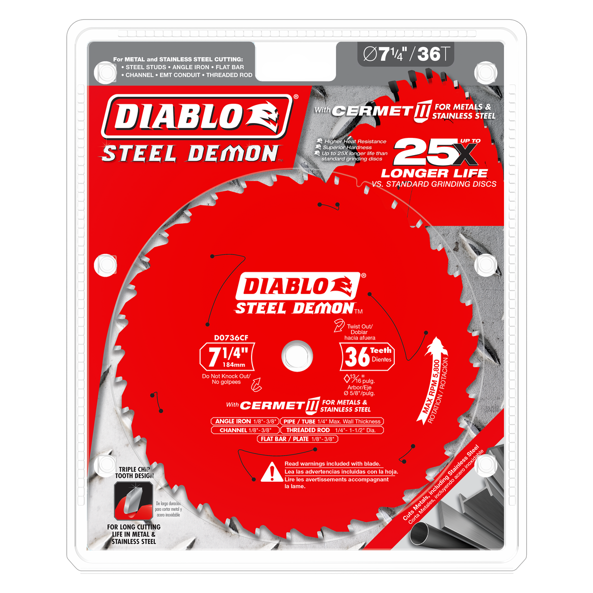 Diablo Diamond Grit Recip Blade for Cast Iron Fiber Cement