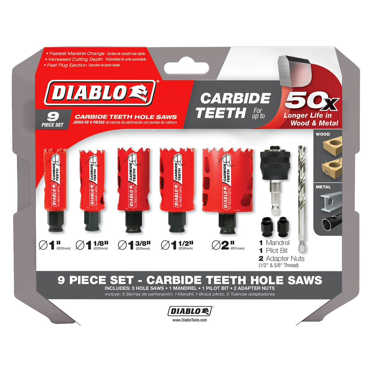 Diablo Steel Demon™ Carbide Teeth Hole Cutter - JMP Wood