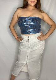 Silver white skirt - WABI SABI