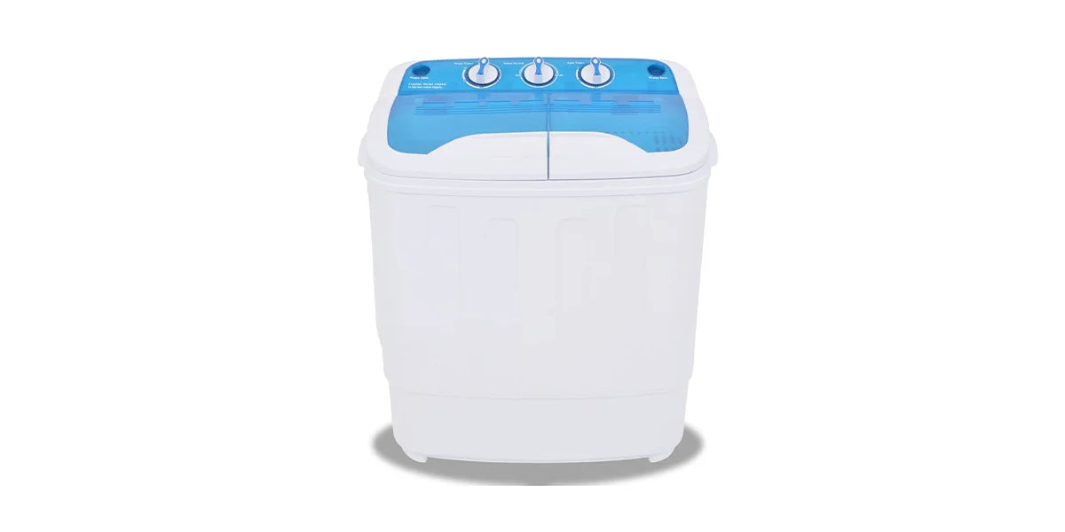Wiltec 62047 Mini Waschmaschine mit 2 Kammern