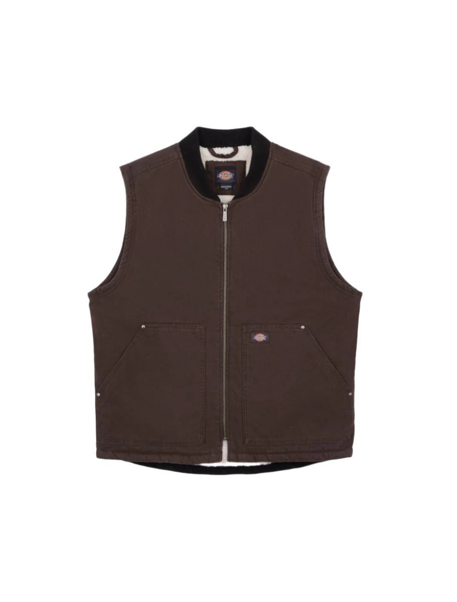 Dickies - Duck Canvas Vest maat S, bruin