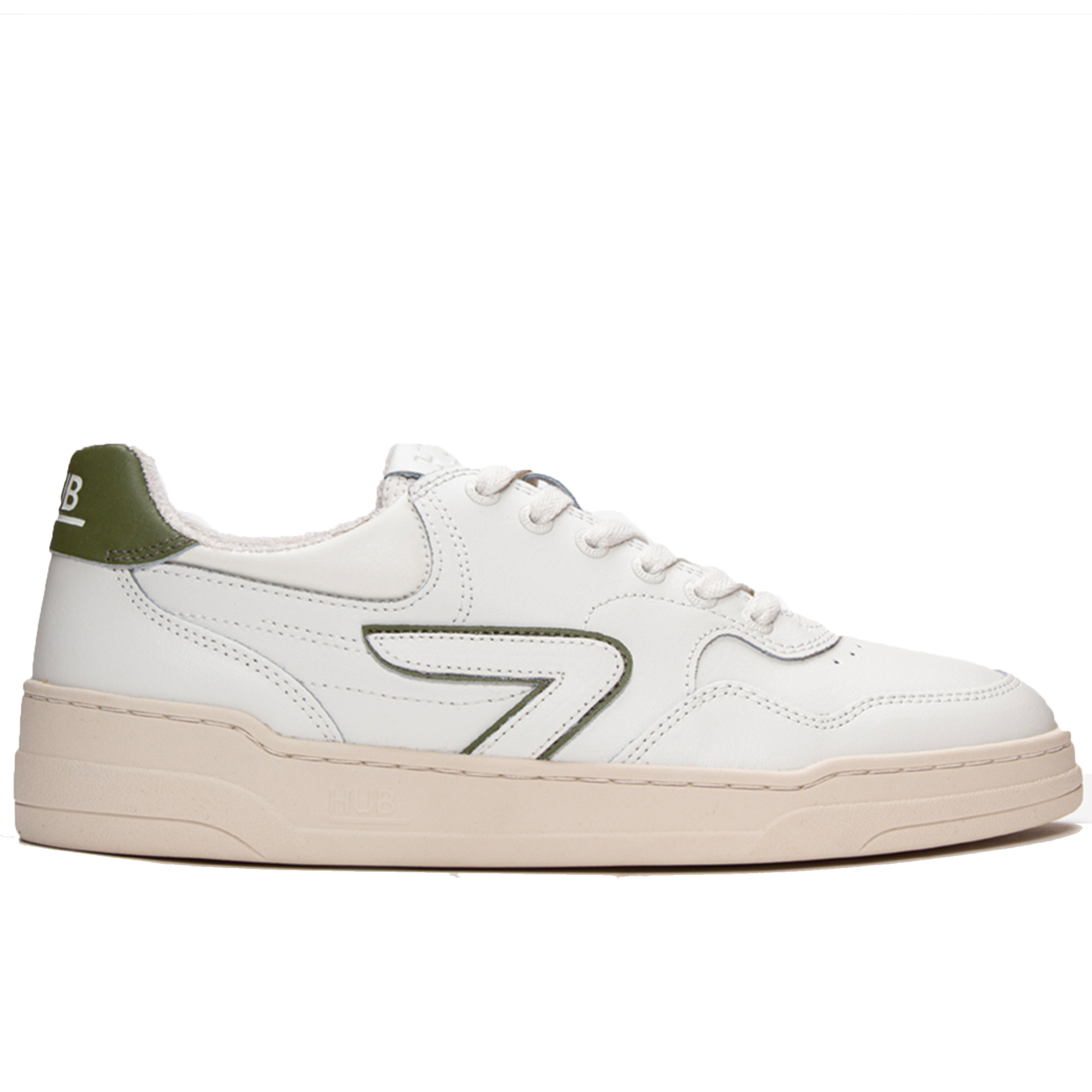 HUB Court L31  Off White Green Beige