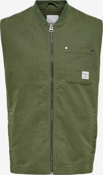 Only & Sons Only & Sons Life Gilet Groen