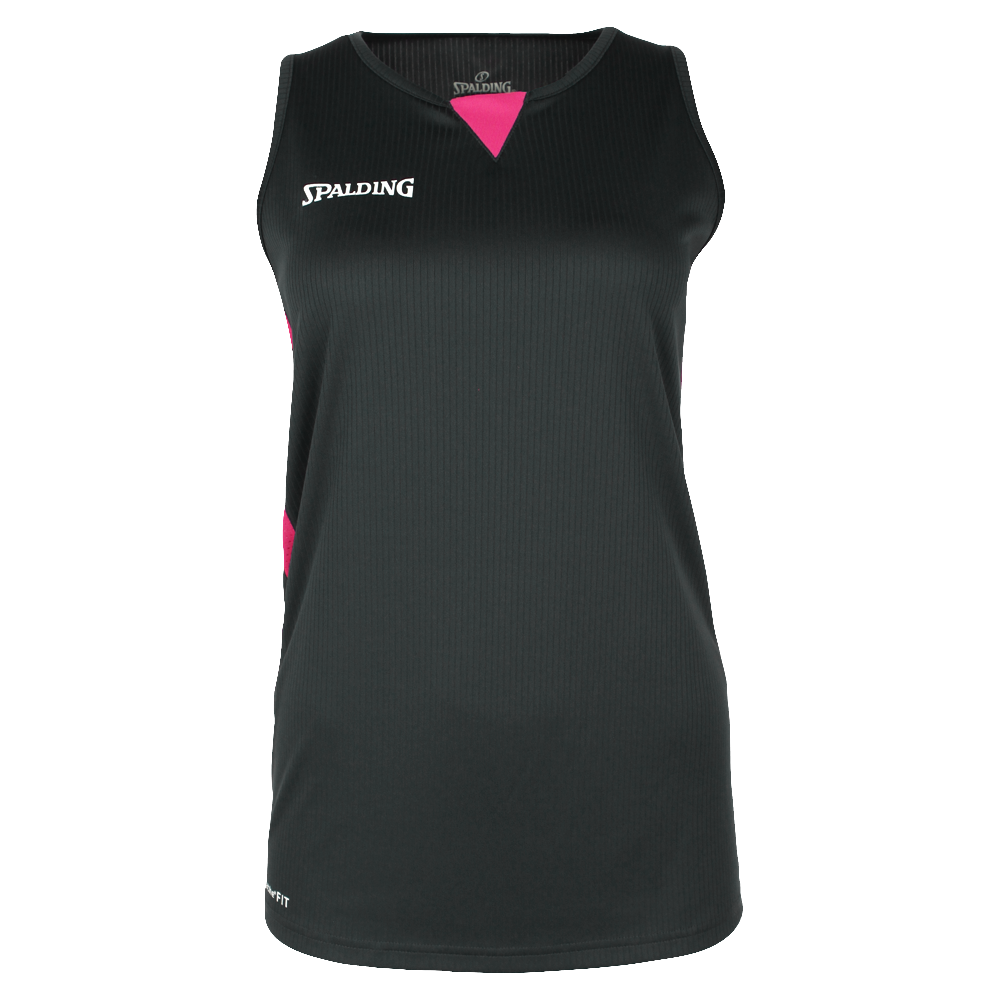 Spalding 4Her III Basketbalshirt Dames - Antraciet / Roze | Maat: XL