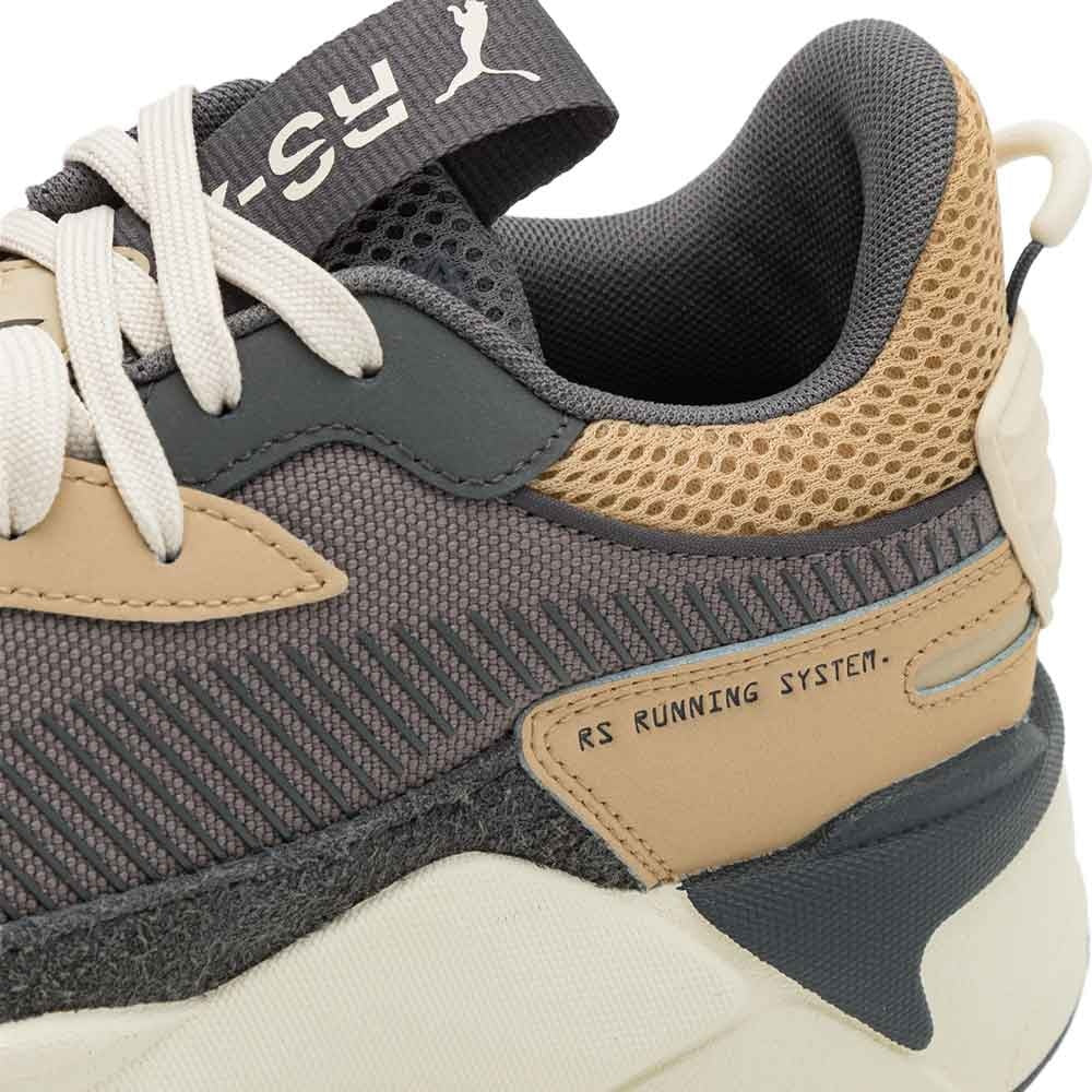 PUMA RS-X Sneakers Suede Donkergrijs Lichtbruin Beige