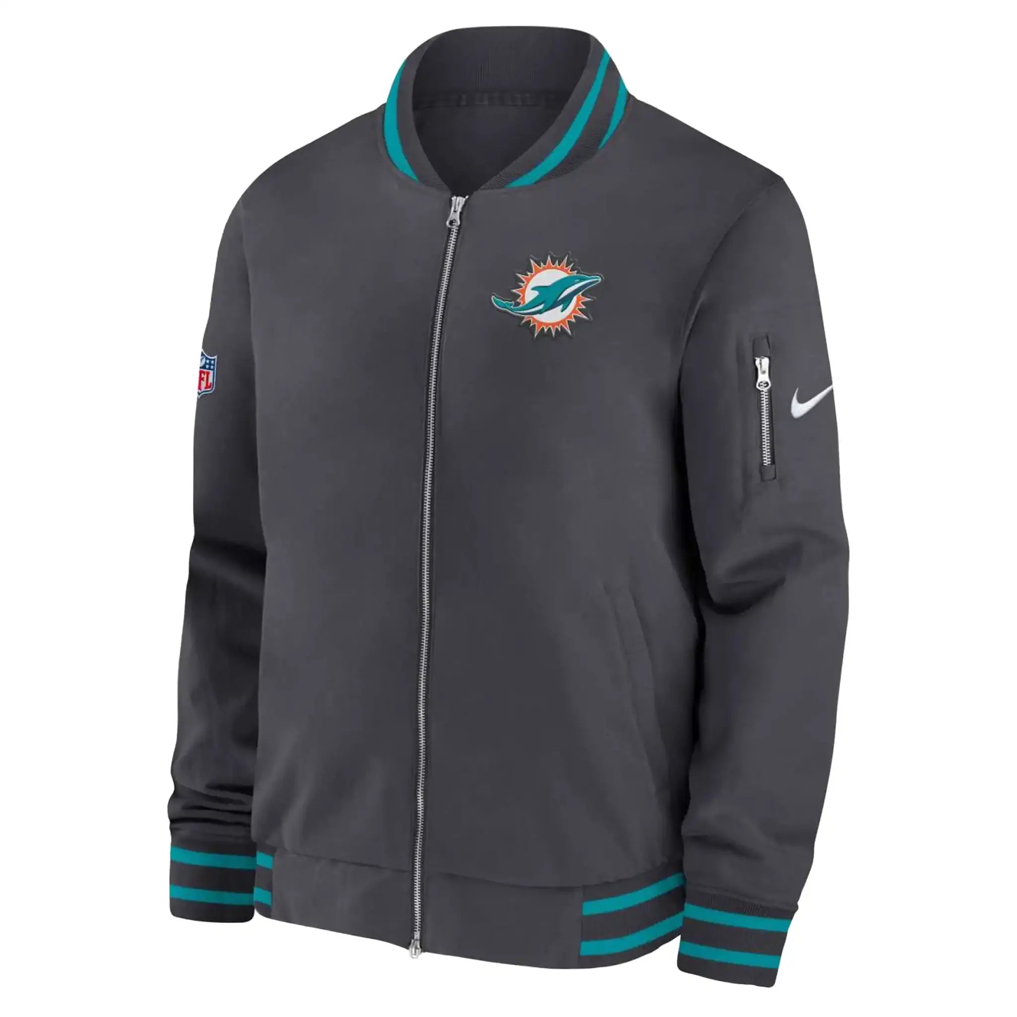 Nike Miami Dolphins Coach Bomber Jacket