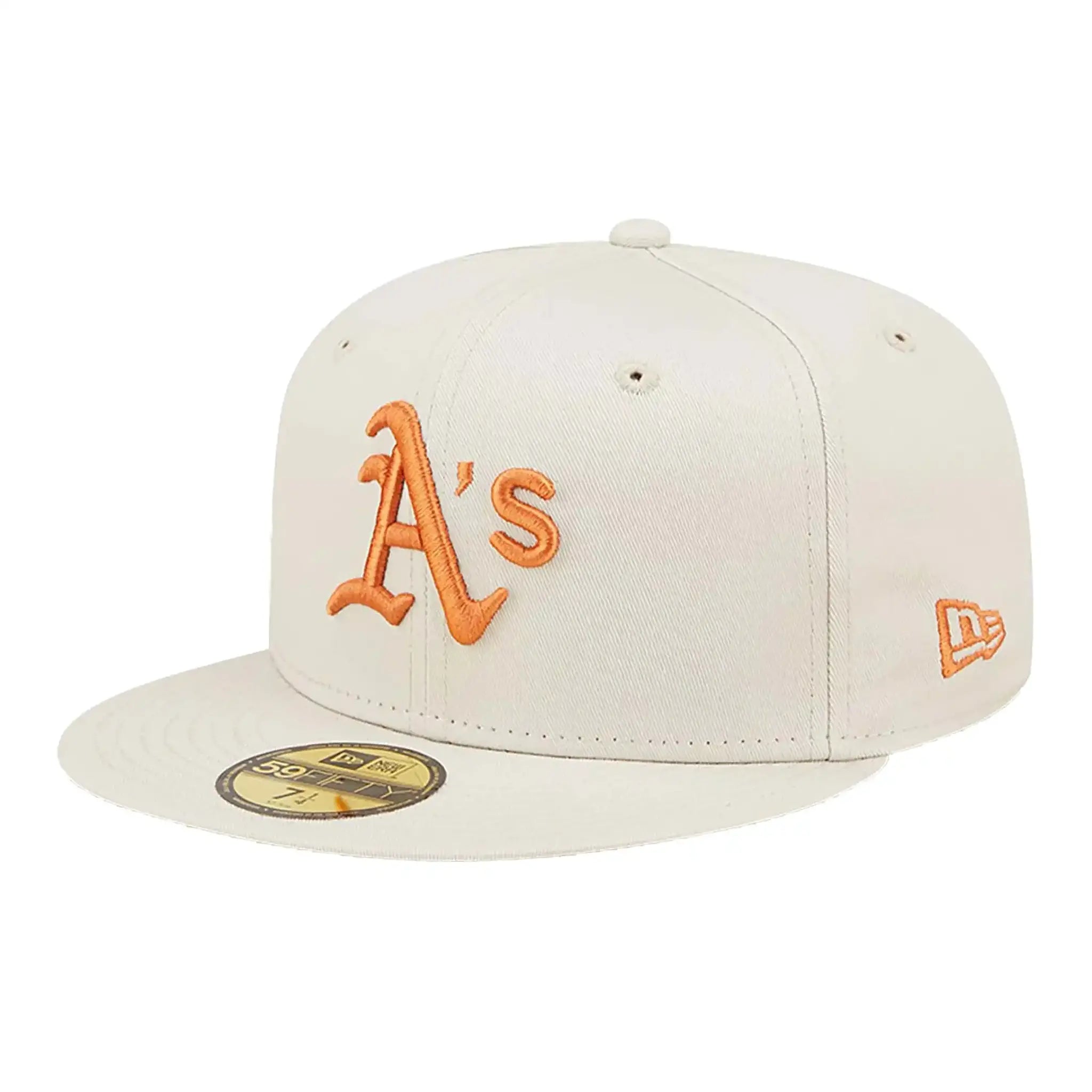 New Era Oakland Athletics 59Fifty Fitted Cap Creme Orange