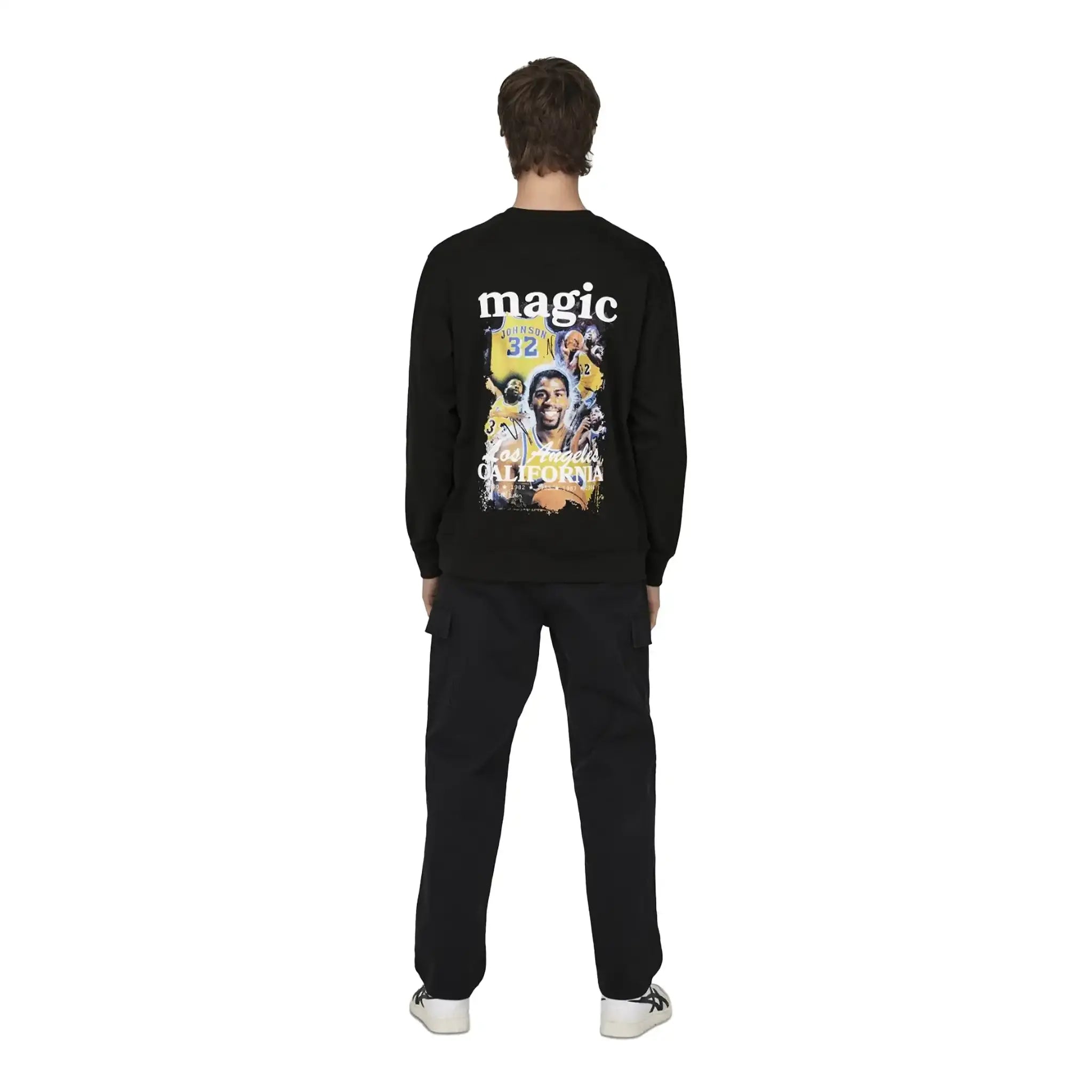 Only & Sons Magic Johnson Celebrity Crewneck Black