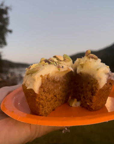 Super Batter Pumpkin Adaptogen Loaf with Cream Cheese Frosting