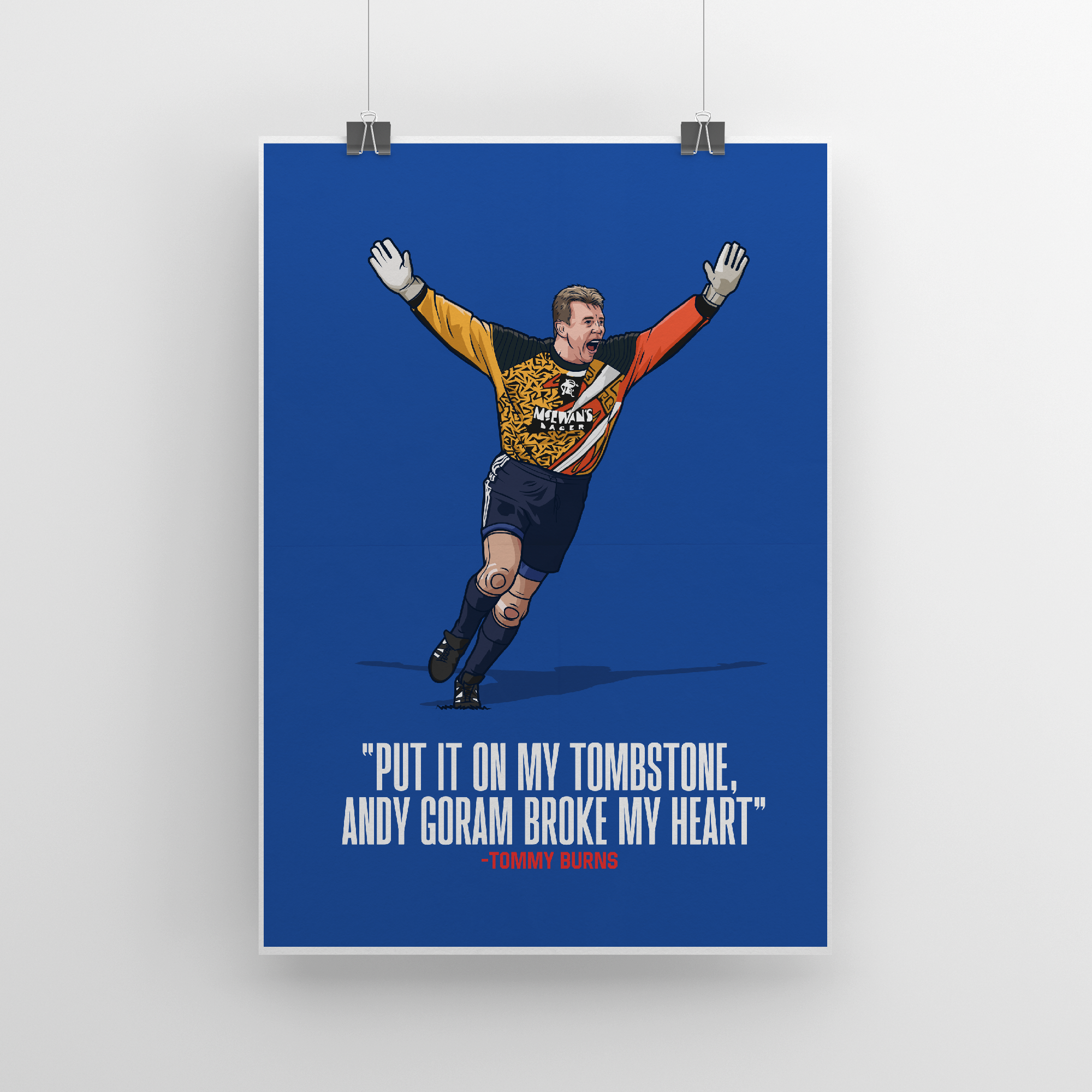 Goram Quote Blue | Poster