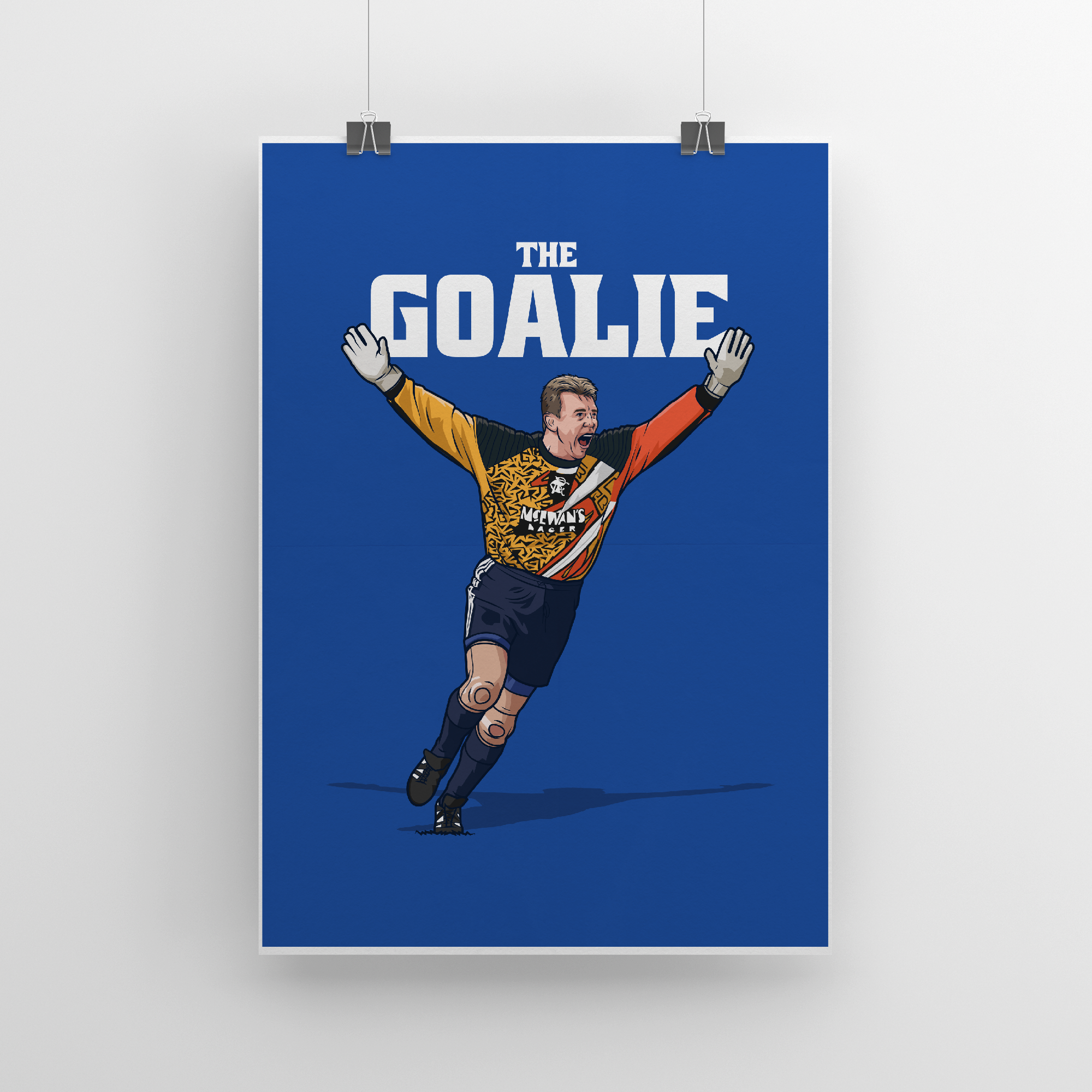 The Goalie Blue | Poster